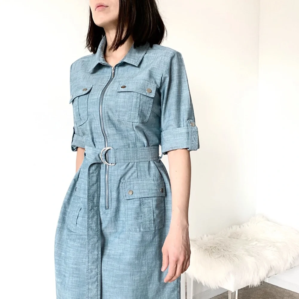 Denim Utility dress - Picture 1 of 7